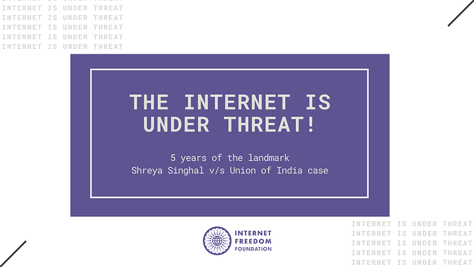 INTERNET UNDER THREAT!