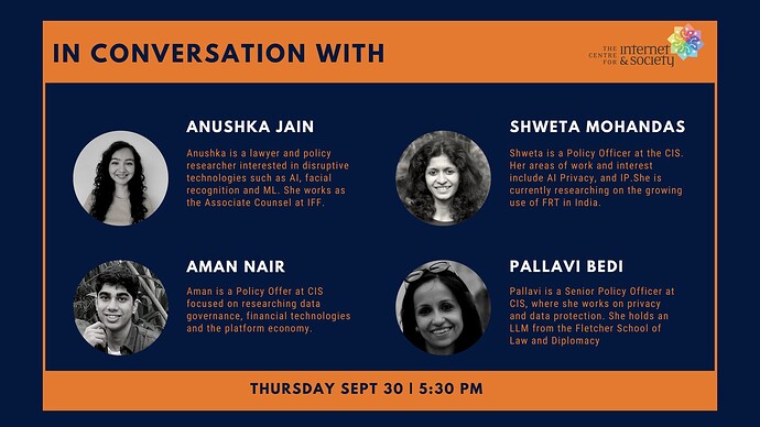 Speakers announcement