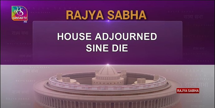 RS adjourned sine die